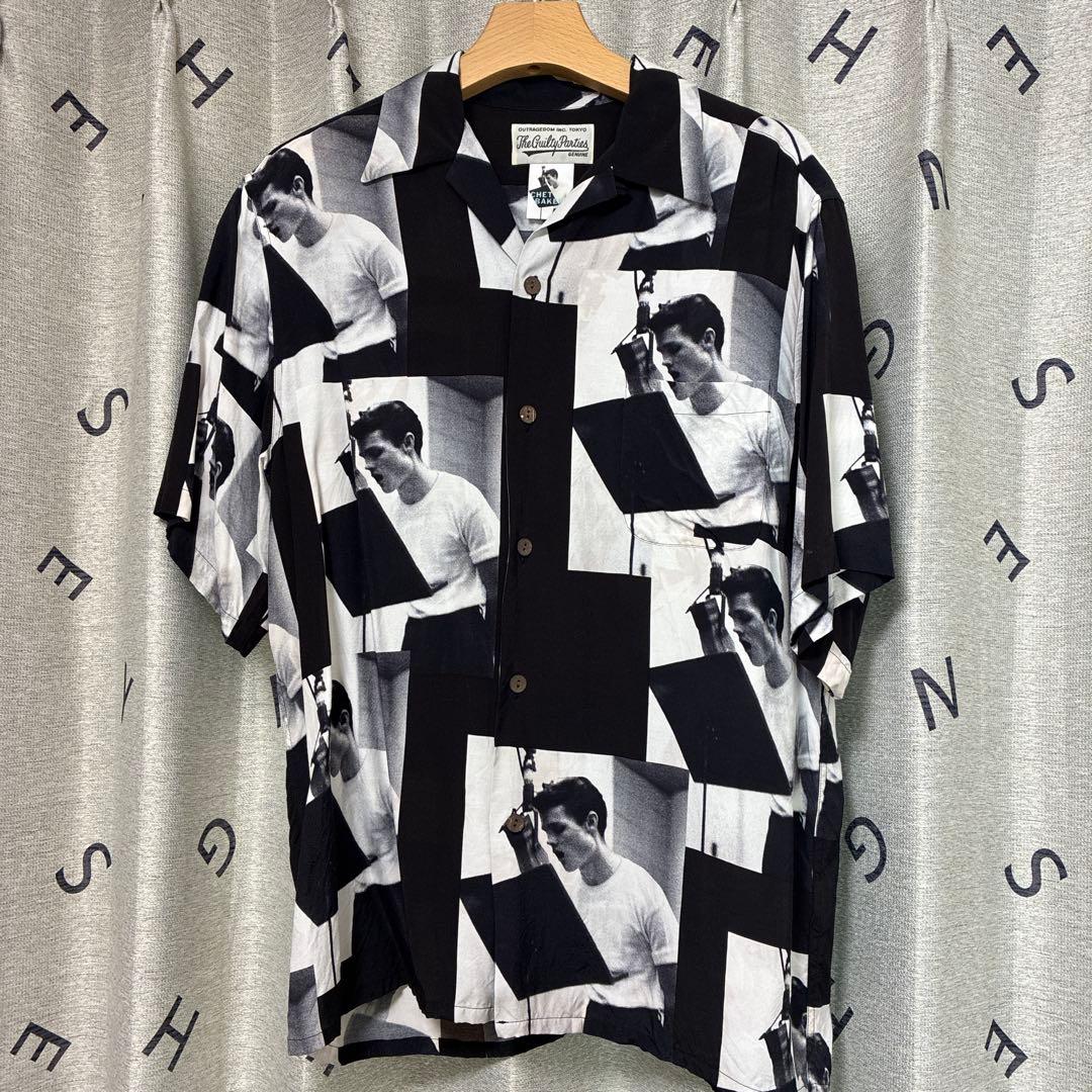 WACKO MARIA Chet Baker シャツ【M】 中古・古着通販】WACKO MARIA (ワコマリア) CHET BAKER (チェット