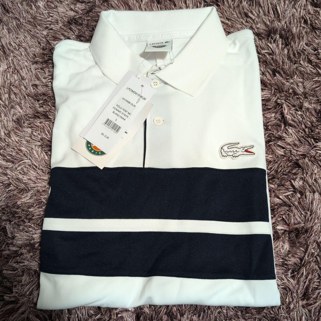 は*さ様 Lacoste ポロシャツ ホワイト/ネイビー 新品
