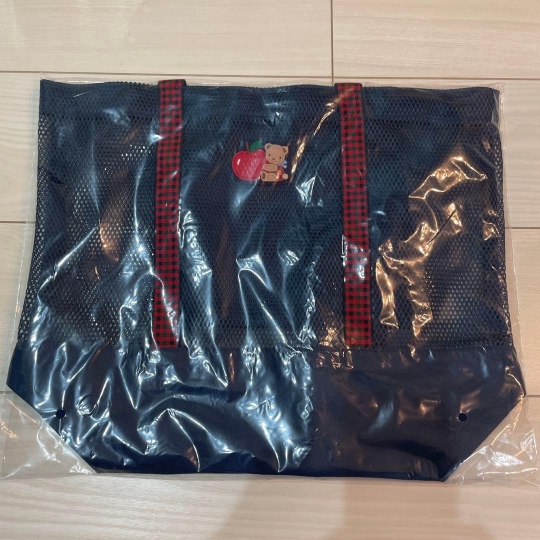 新品ファミリア　ノベルティ　ネイビー メッシュ トートバッグ 新品未開封 familiar ファミリア ノベルティ メッシュトートバッグ