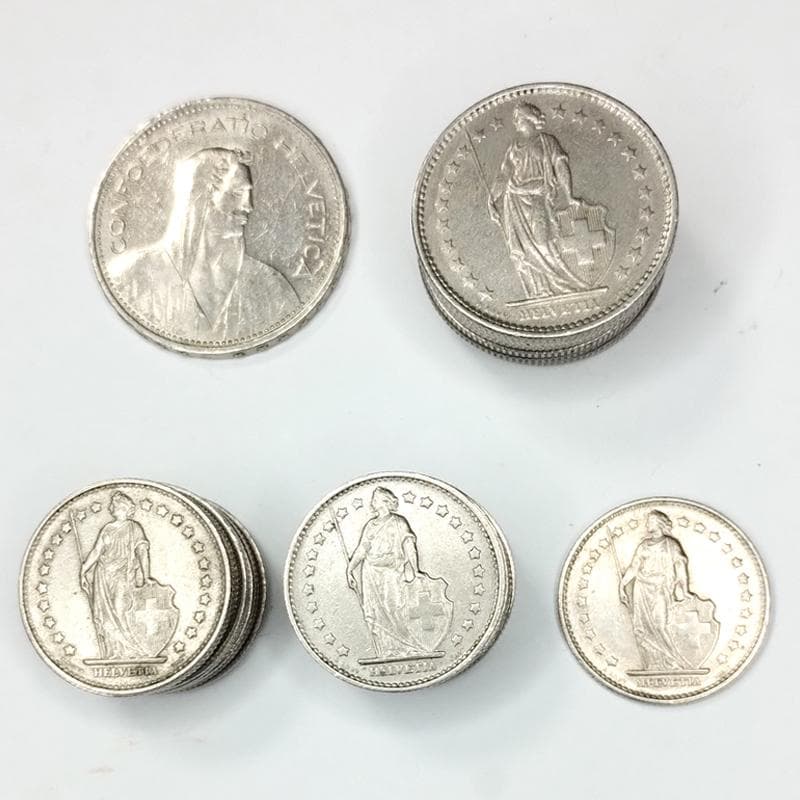 スイス コイン 46フラン 古銭 まとめ コレクション 硬貨 - メルカリ