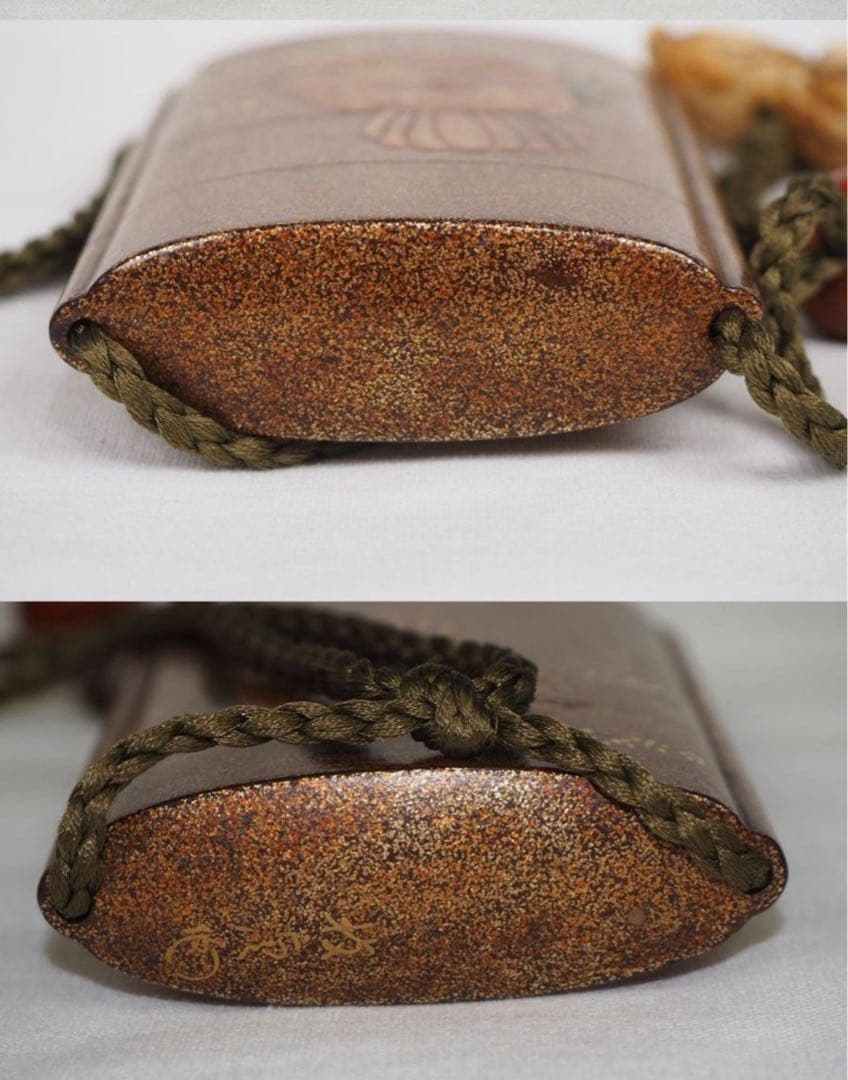 送料無料 江戸時代 極上品（在銘）本金梨子地螺鈿蒔絵 鶏図印籠 人物