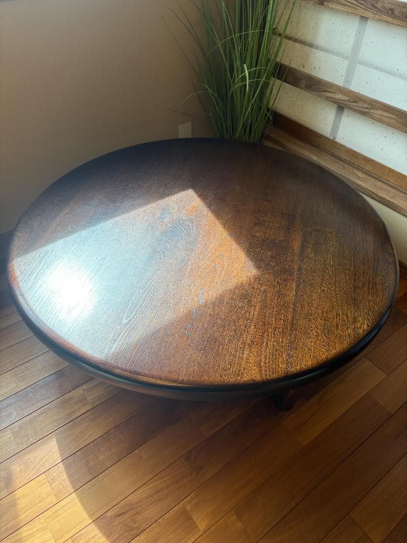 カリモク［試作品］ 大円卓(120cm)／ローテーブル