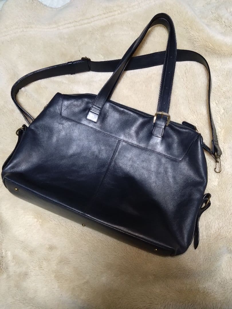 MotherHouse マザーハウス　レザートート　2way ネイビー　紺