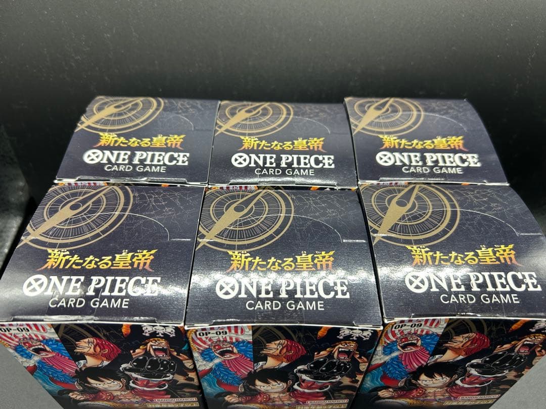 ワンピースカード 新たなる皇帝 6BOX 未開封テープ付き！箱のまま発送