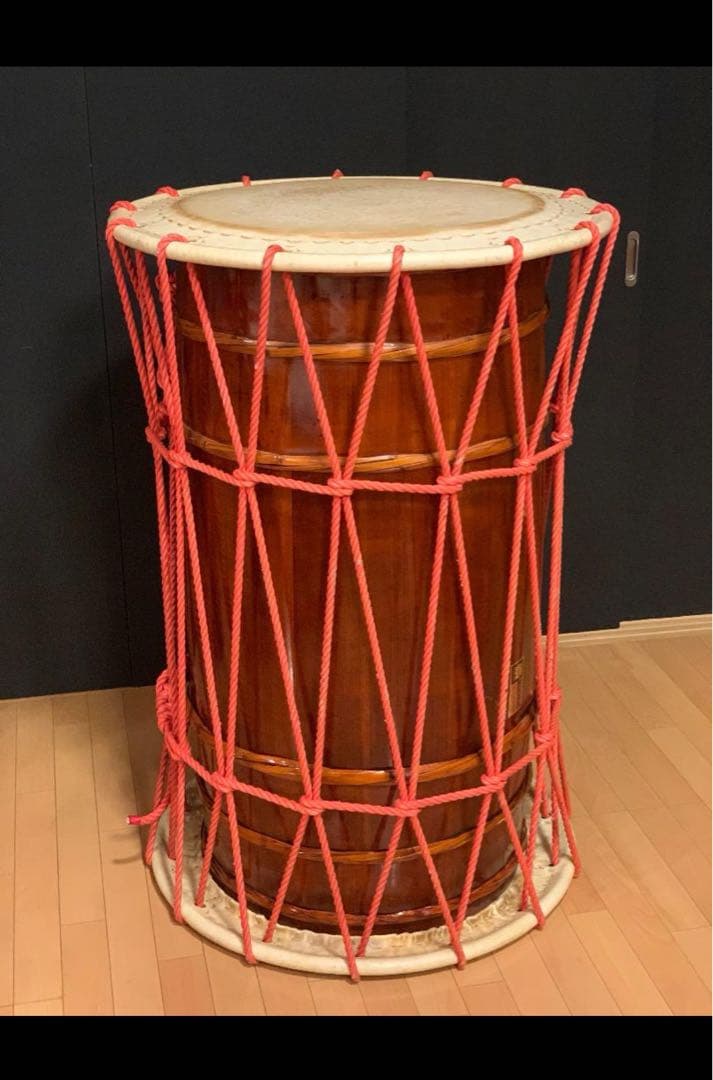 和太鼓 特大 2.5尺(75cm) 大太鼓 太鼓　桶胴 特注　台付き 状態良好 楽天市場】桶胴太鼓3尺（面90cm、胴高60cm） + やぐら台（キャスター
