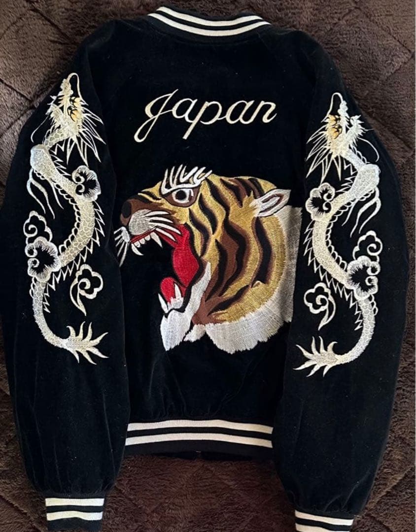 【値引き可】JUNGLE STORM 別珍 スカジャン ベロア