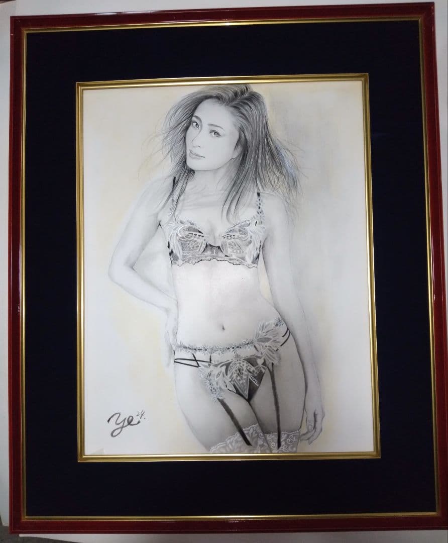 裸婦、美人画、絵画６FしなりW真作肉筆、高級額縁、高塚省吾、森本草介。宮永岳彦