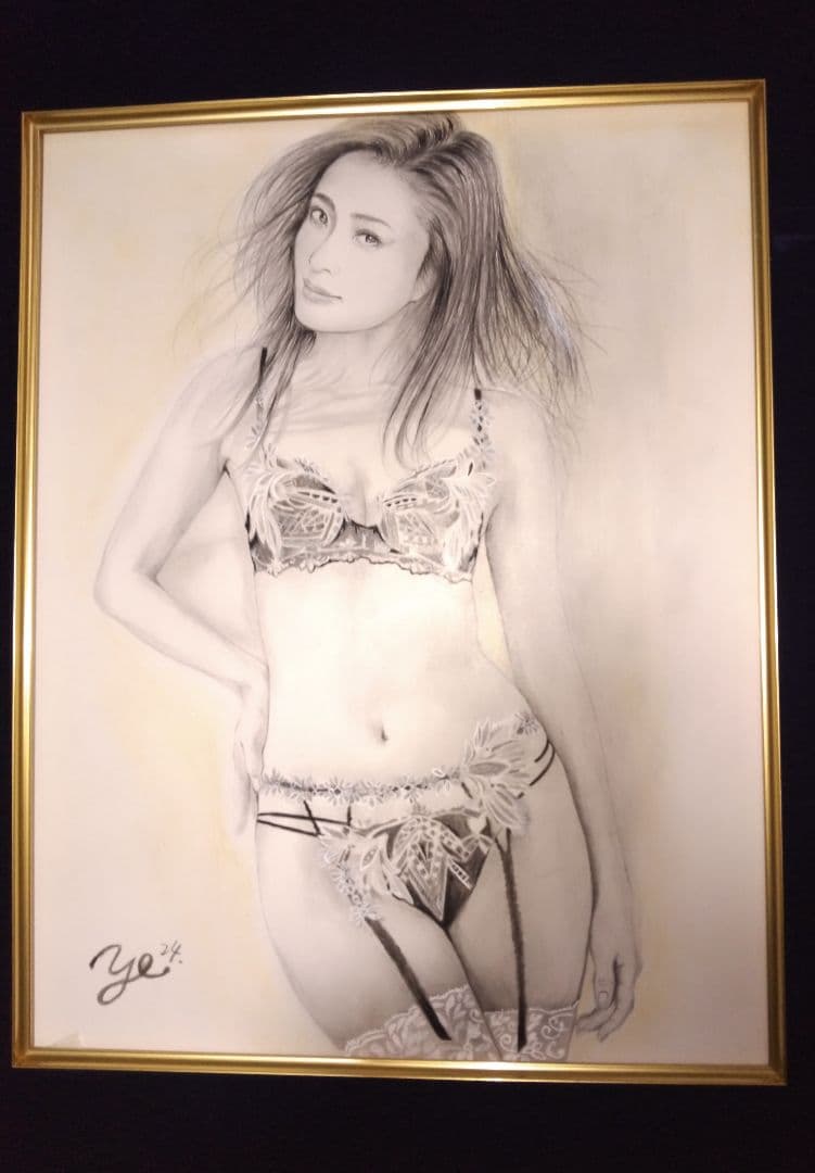 裸婦、美人画、絵画6FしなりW真作肉筆、高級額縁、高塚省吾、森本草介