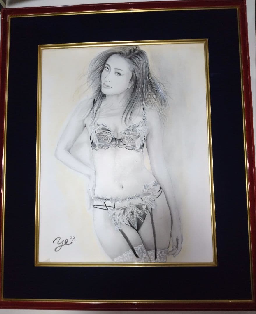 裸婦、美人画、絵画6FしなりW真作肉筆、高級額縁、高塚省吾、森本草介