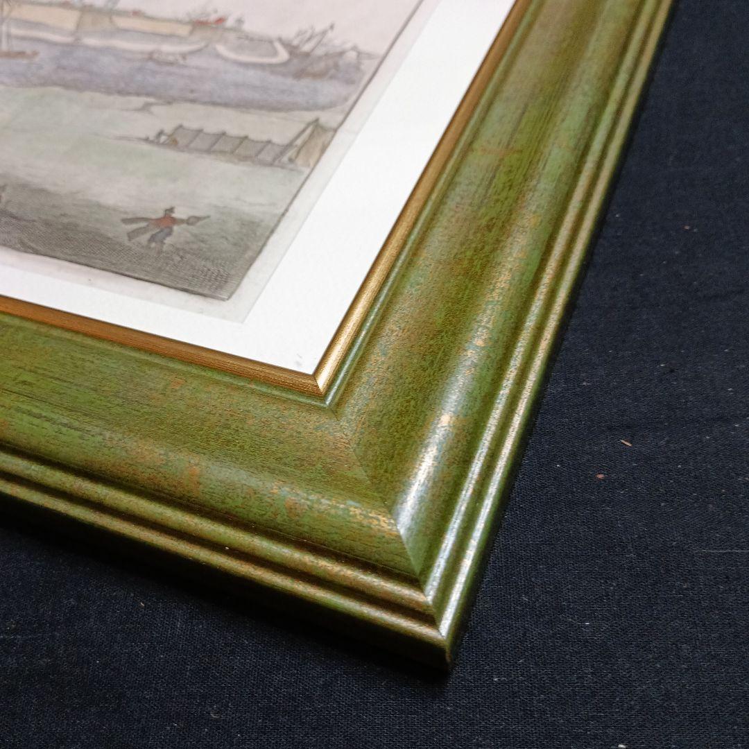 額装品 景観図 17世紀 オランダ ゼーランド州トーレン お値打ち - メルカリ