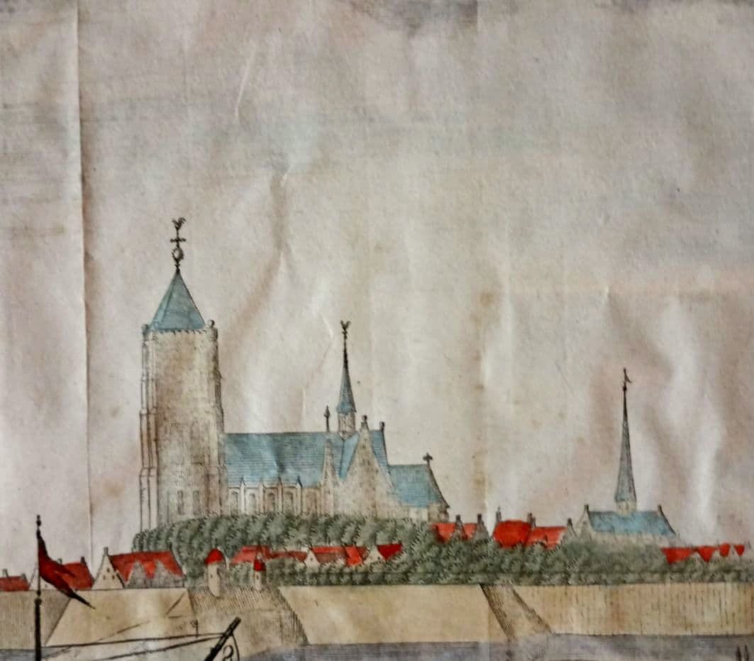 額装品 景観図 17世紀 オランダ ゼーランド州トーレン お値打ち - メルカリ