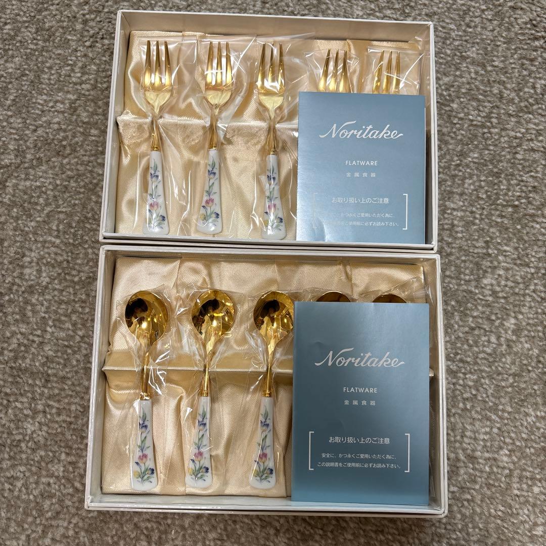 ノリタケ ボーンチャイナ オランジュリー ティースプーン　ケーキフォーク　各5本 楽天市場】ティースプーン フォーク セット ケーキフォーク シルバー