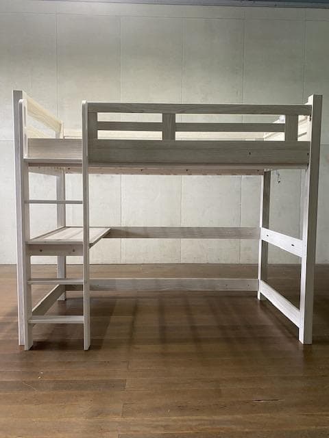 【九州～関東まで送料無料】ロフトベッドイーニーハイタイプ　WNxWH