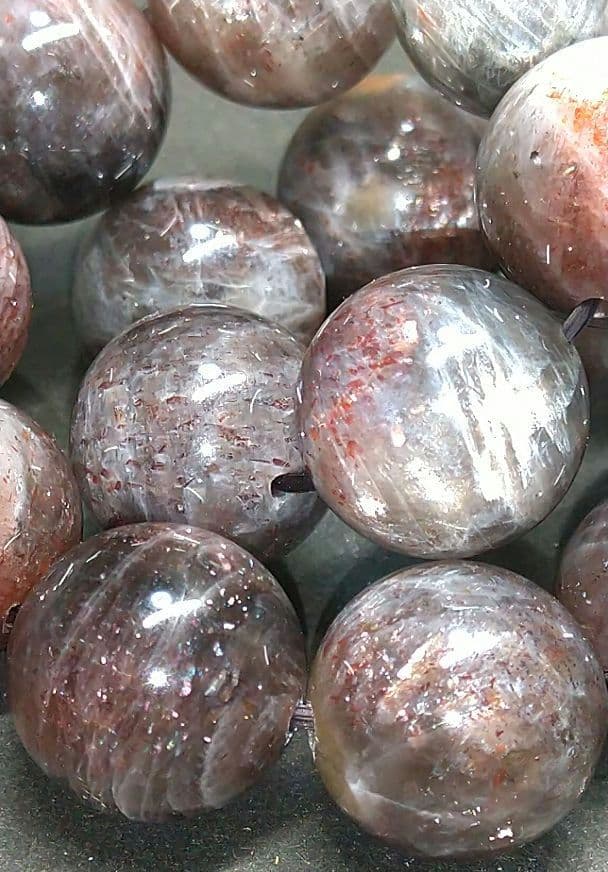 いろはTA様。専用 想-⑭【大玉 ブラックサンストーン】14～13.5㍉玉