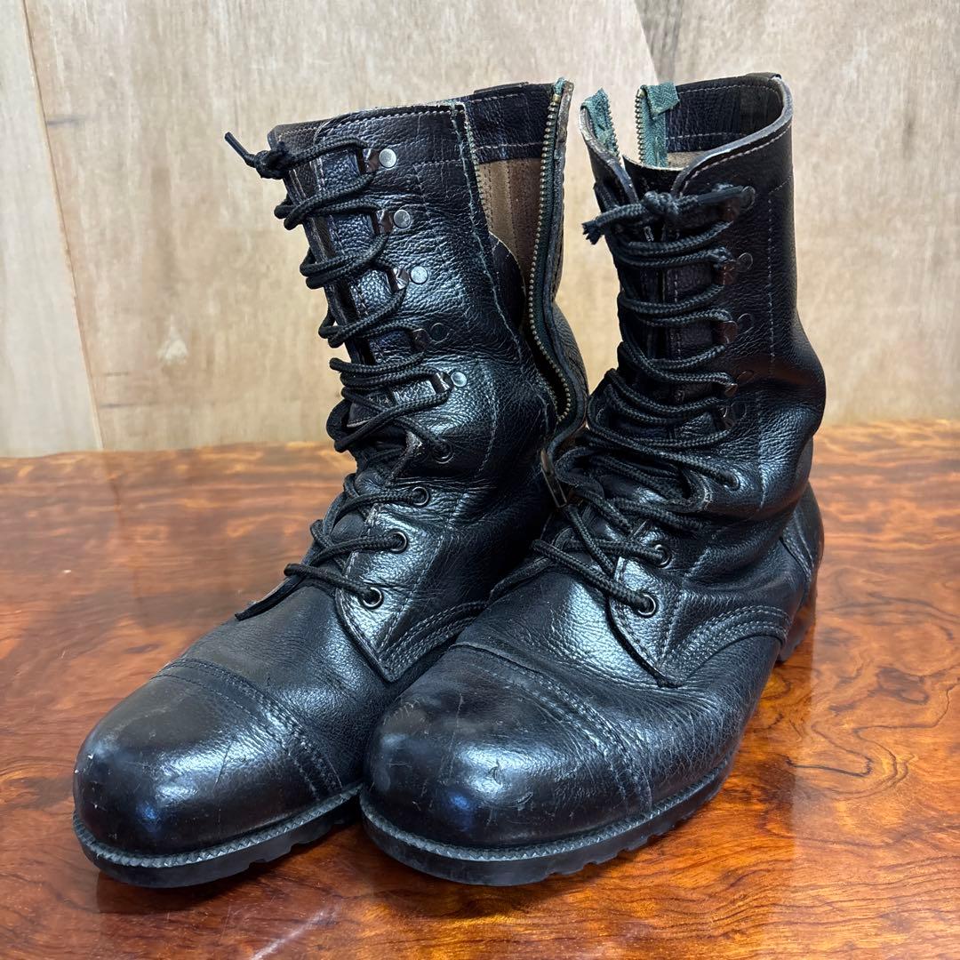 ミリタリーブーツ ブラック レザー ハイカット　　26㎝　0202o186