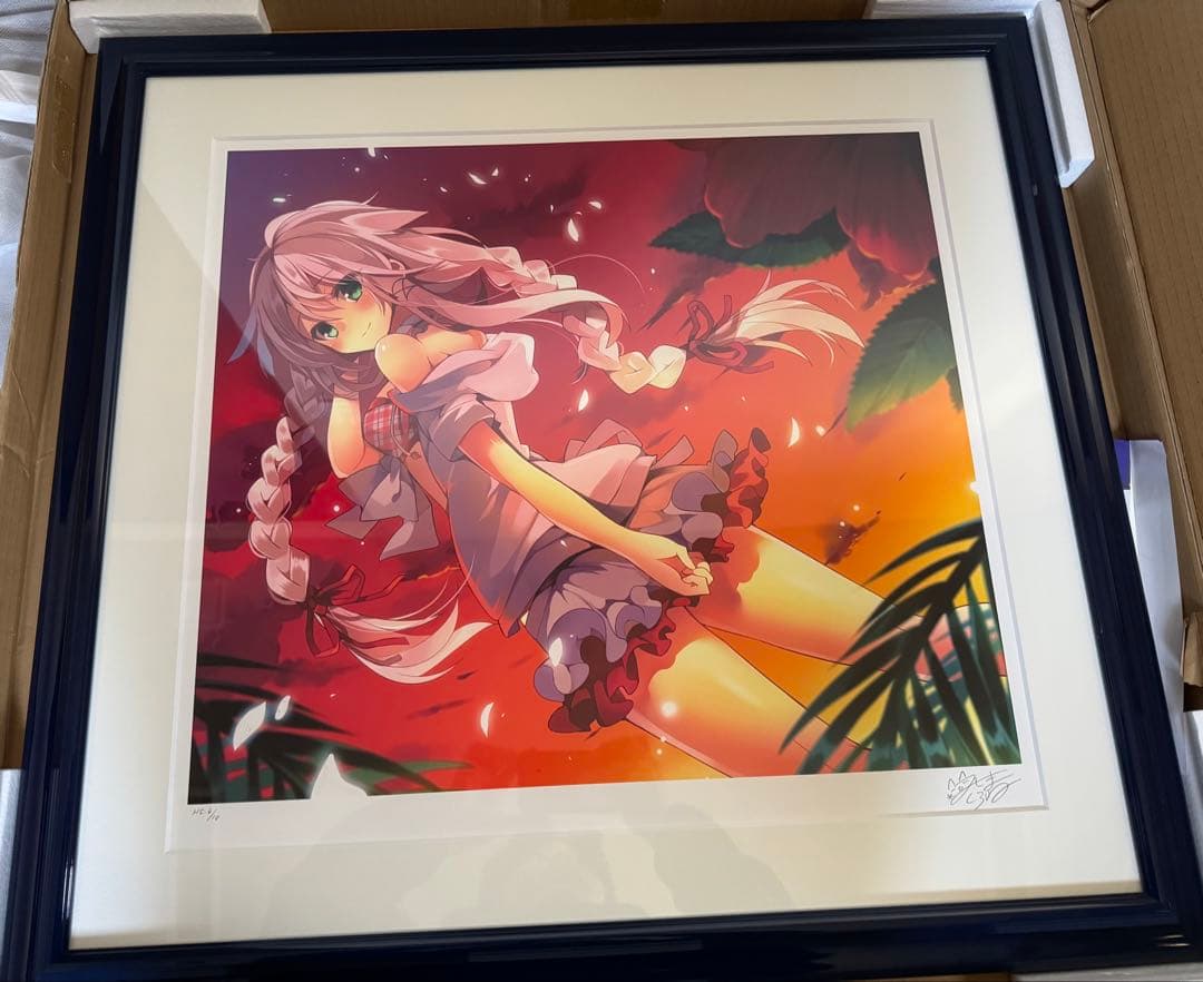 三嶋くろね　『真夏の夢』版画