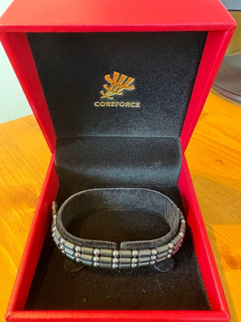 COREFORCE ブラック ブレスレット　50cm