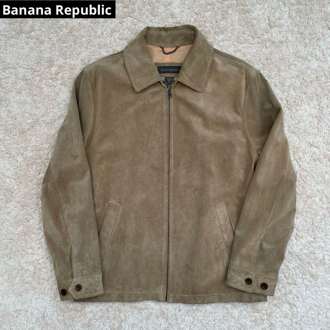 90s バナナリパブリック　スエードジャケット　バナリパ　レザー M