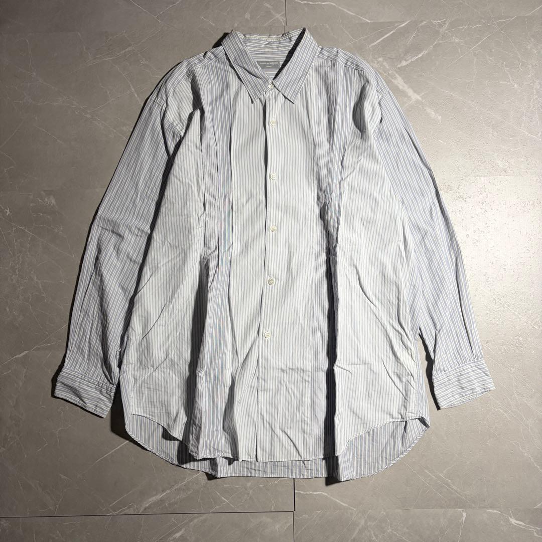 希少 コムデギャルソンオム 田中オム シャツ ストライプ 切り替え