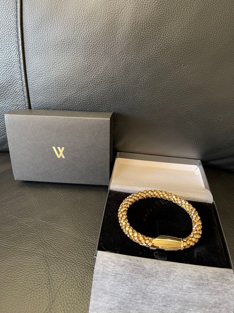 【激レア美品】VARTIX #LUV ブレスレット　ゴールド　9mm 18cm