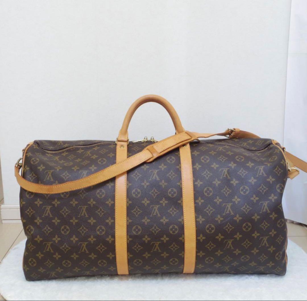 LouisVuittonルイヴィトン ダークブラウン モノグラム ボストンバッグ