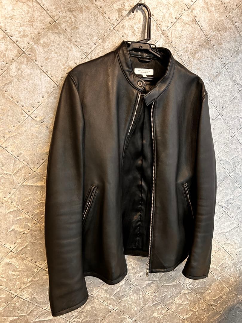 BEAUTY&YOUTH ブラック　ラムレザーシングルライダース　Lサイズ ラムレザーシングルライダース｜メンズファッション通販 MEN'S BIGI