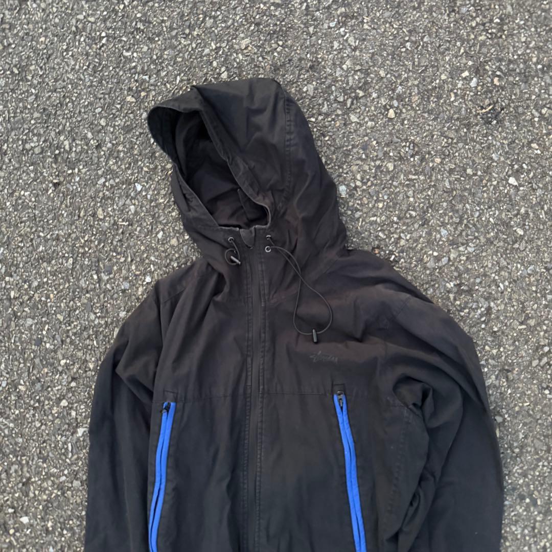 希少❗️】テック系 90s old stussy マウンテンパーカー 黒 M - メルカリ