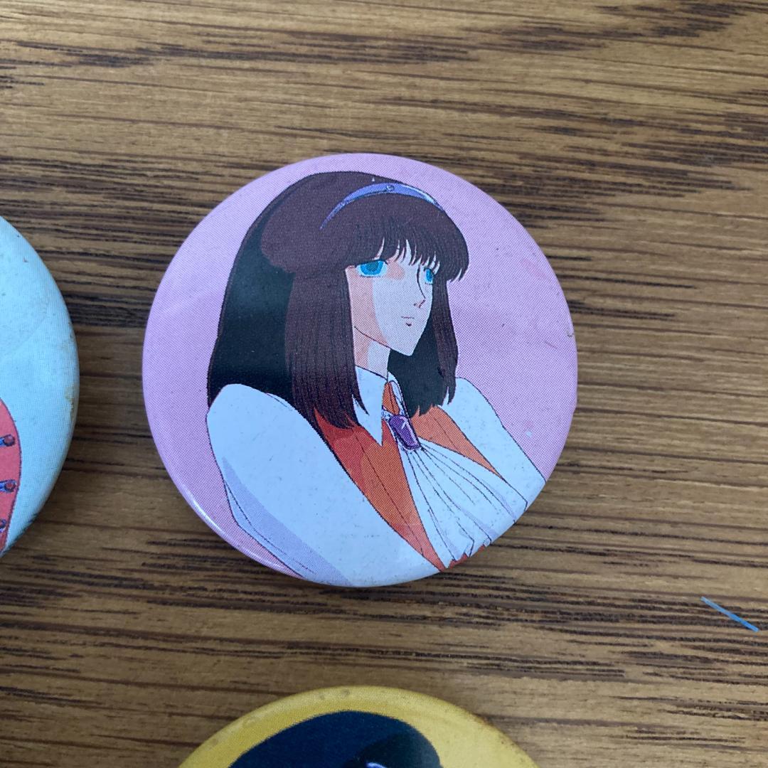 レア】 当時物 ファイブスター物語 FSS 昭和 アニメ 缶バッジ 4個