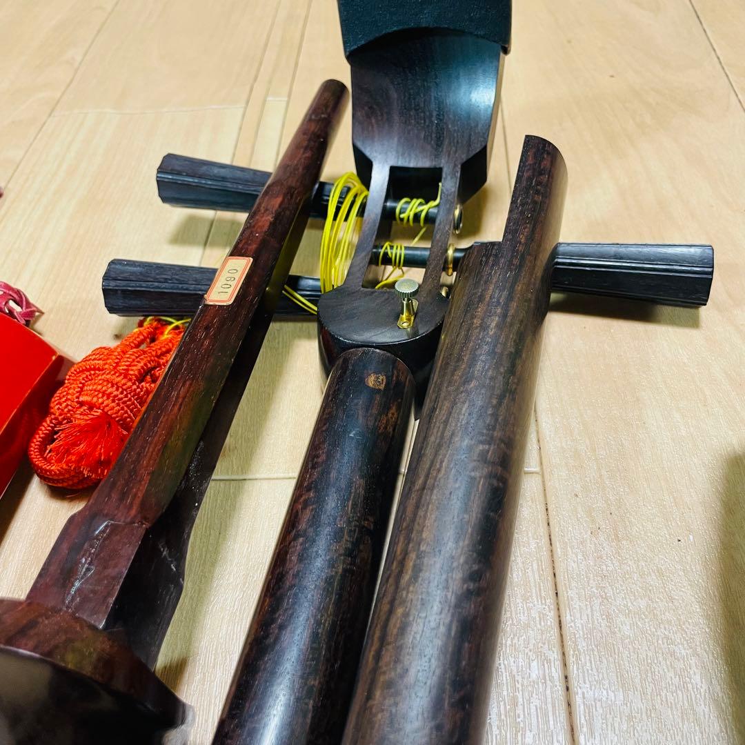 津軽三味線 紅木 金細 現状品 - メルカリ