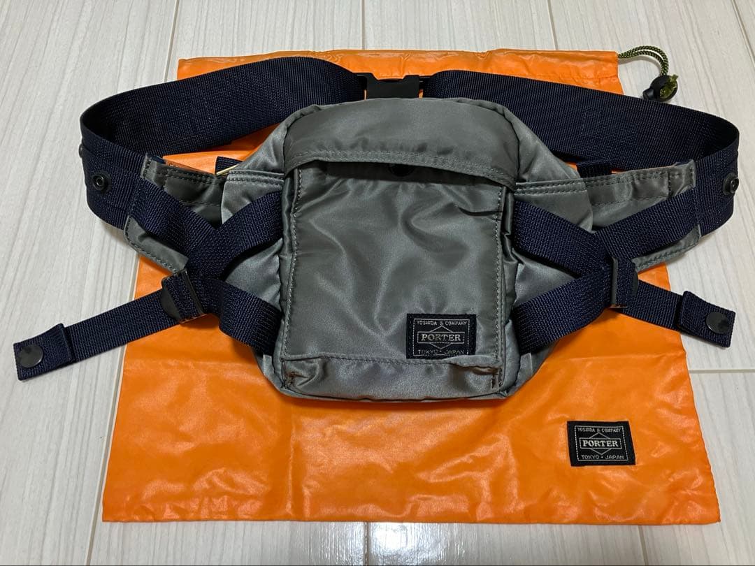 PORTER / PX TANKER ファニーパック　シルバーグレー