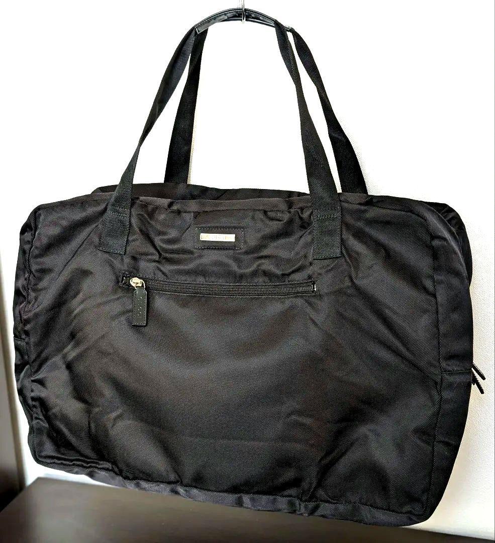 GUCCI グッチ ナイロン ボストンバッグ　ブラック【大容量・美品】