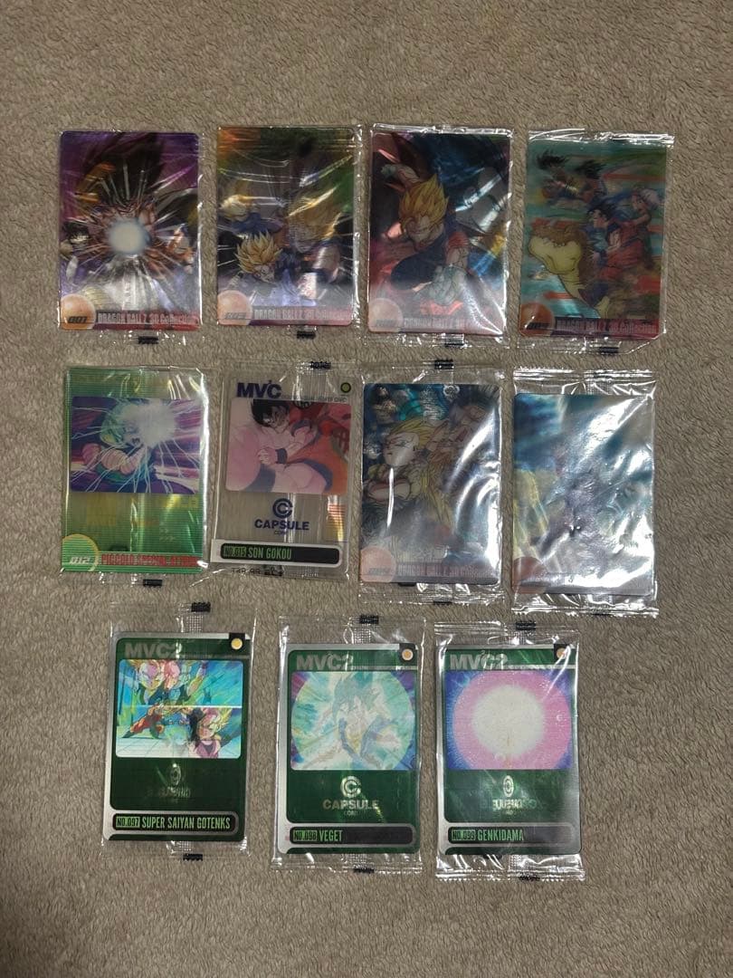 ドラゴンボール　森永ウエハースカード　3Dカード11枚【未開封】　希少品