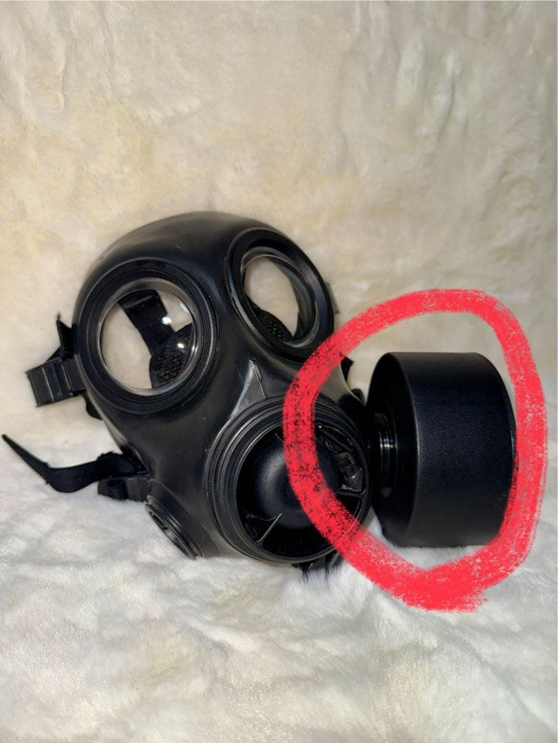 【未開封新品】実物　FM12ガスマスク　吸収管　フィルター　単品購入可