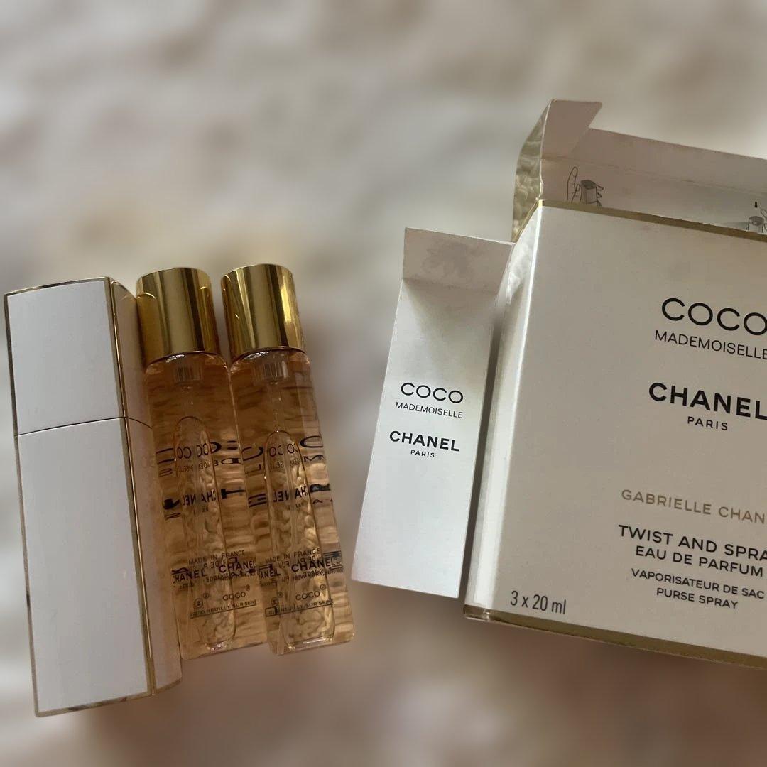 ココシャネル　オードパルファム　マドモアゼル　携帯用　3本セット　ケース付き