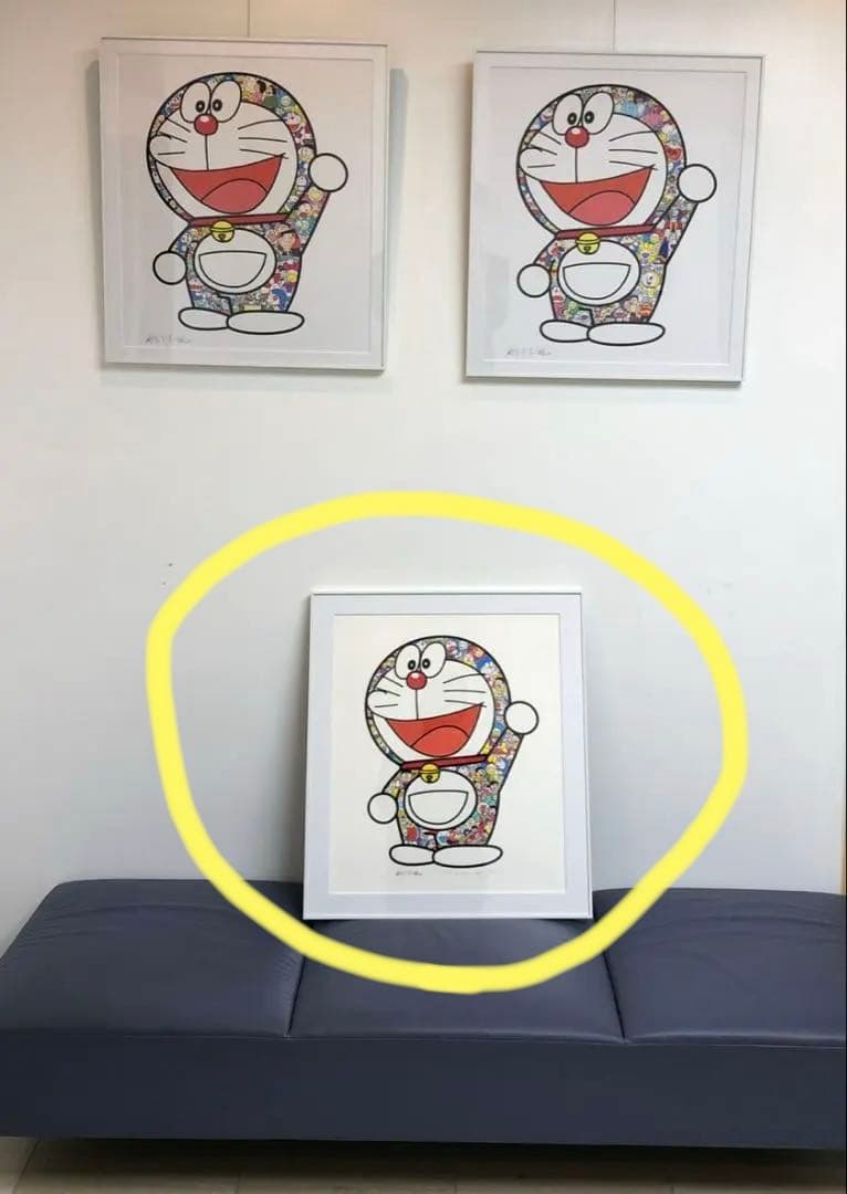 村上隆 × ドラえもん「ドラえもんわーい！ ドラえもん版画シルクスクリーンわーい