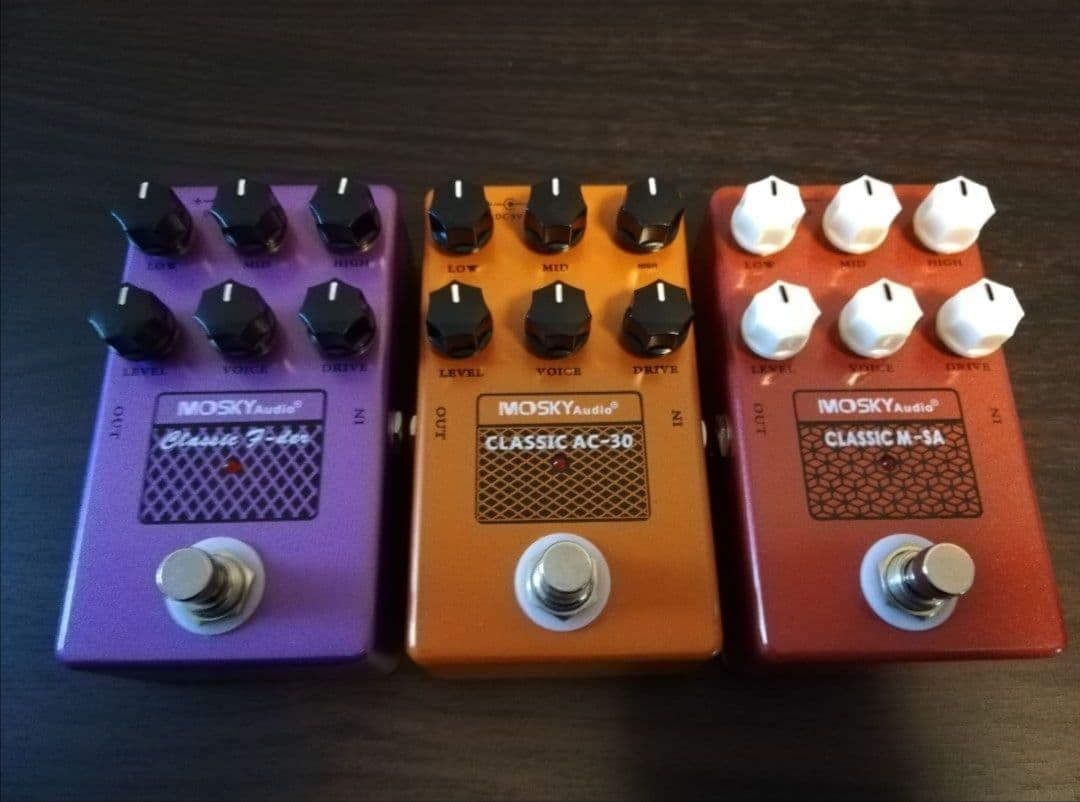 歪み系エフェクター3個セット　mosky アンプシュミレーター