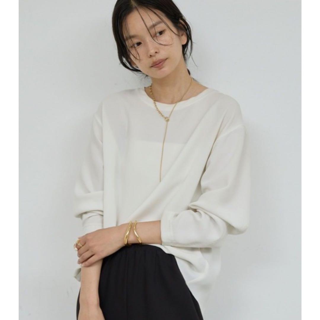 極美品✨ガリャルダガランテ 1,7万円 バックスリットブラウスT ホワイト GALLARDAGALANTE(ガリャルダガランテ)｜バックスリットブラウスT