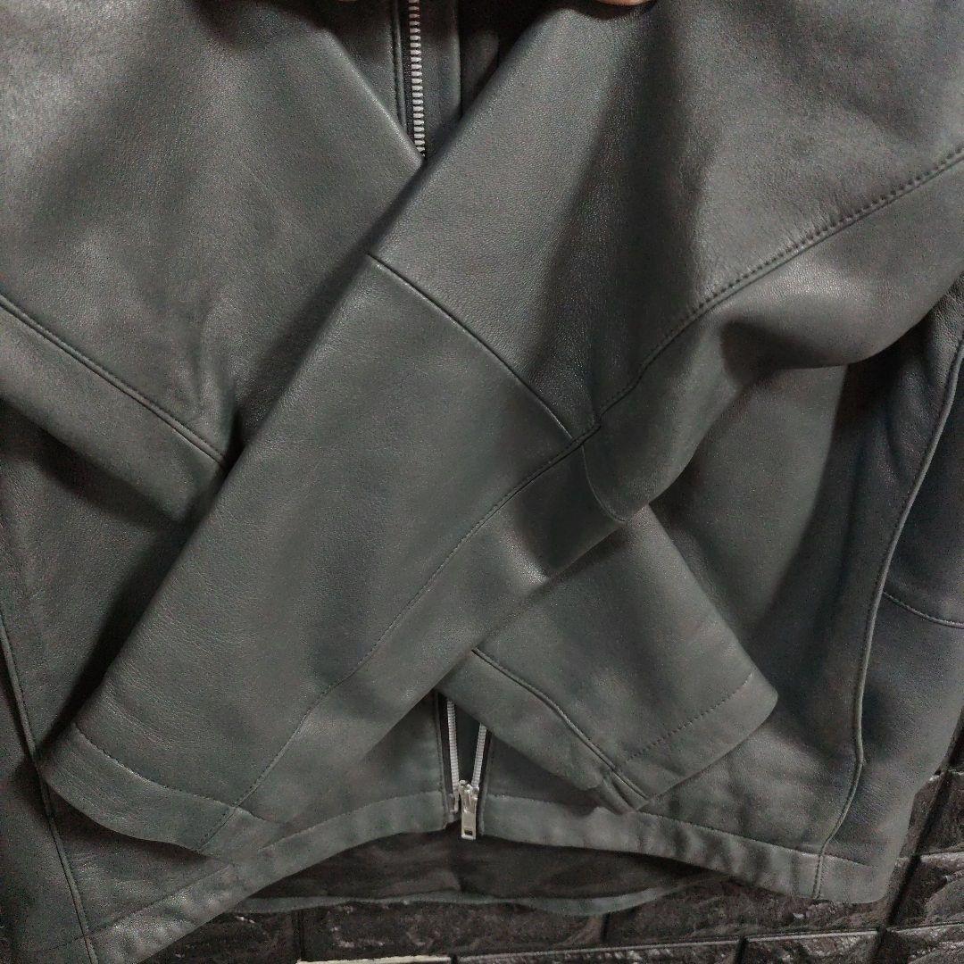 TheoryBYRN L フーデッドレザー（羊革） ジャケット