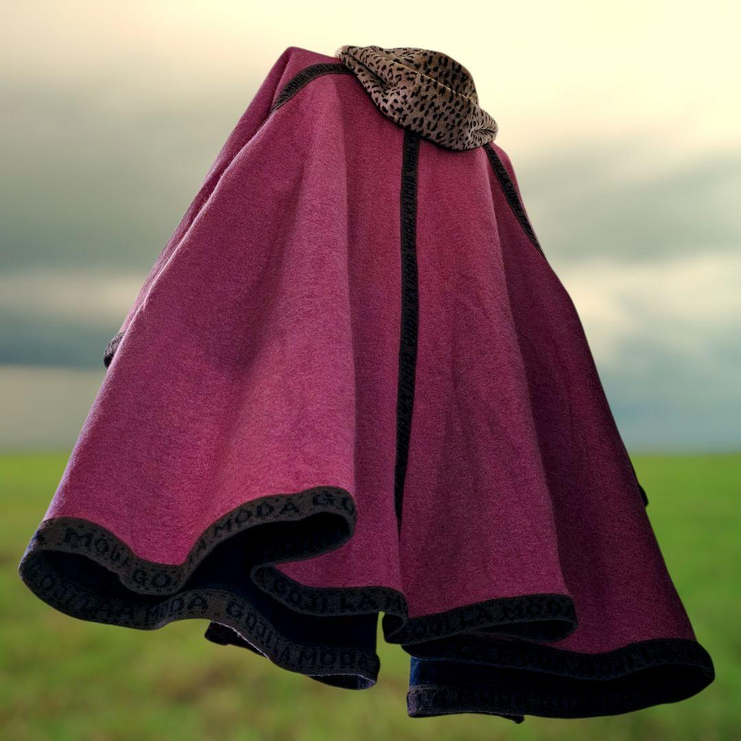 サ*ラ様 レア☆伊太利屋 アニマル柄フェイクファーコート ビジュー