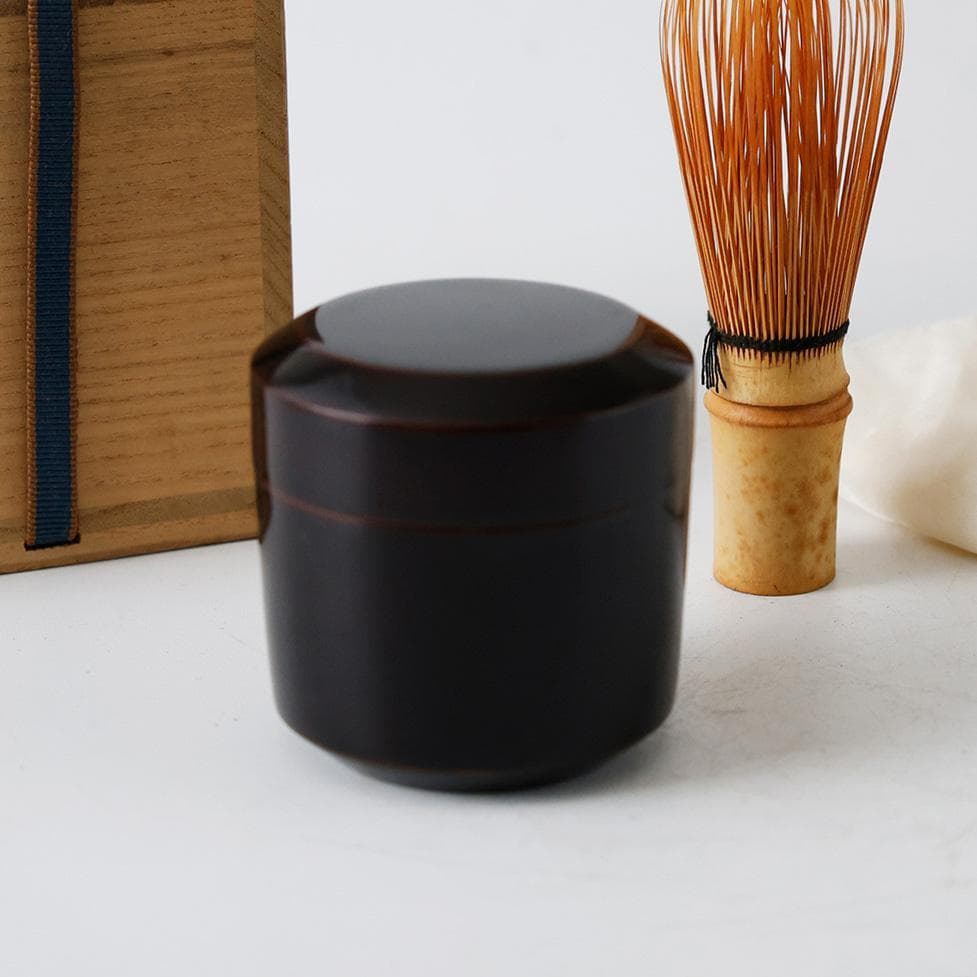 蒔絵師 建堂 輪島塗 雪吹黒 棗 茶道具 共箱 - メルカリ