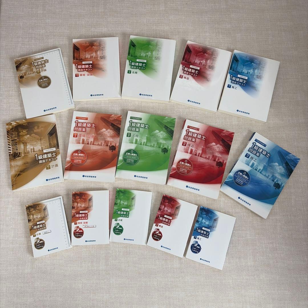 【1/4まで年末年始限定価格】一級建築士　総合資格　令和2年テキスト問題集