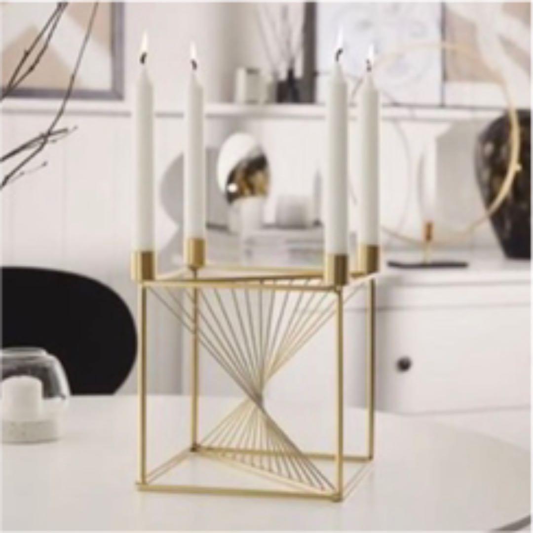 キャンドルホルダー　ゴールド