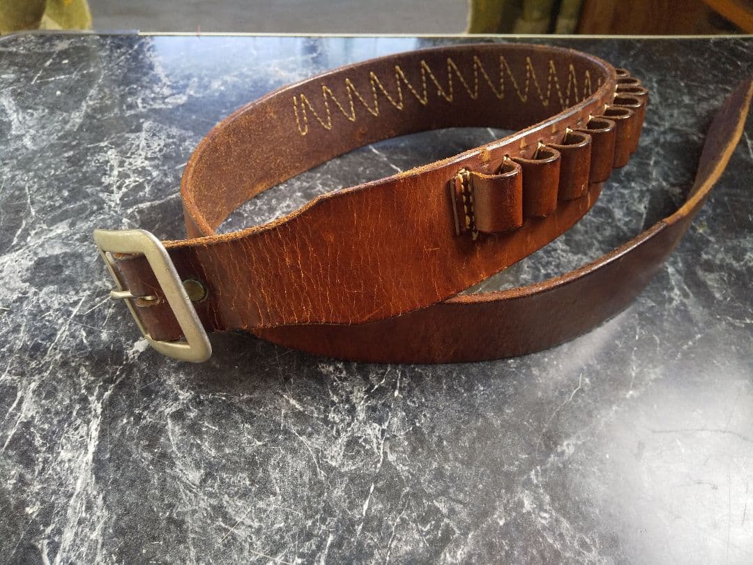 ウエスタンガンベルト 弾帯 SAAホルスター用 ベルト オールドタイプ