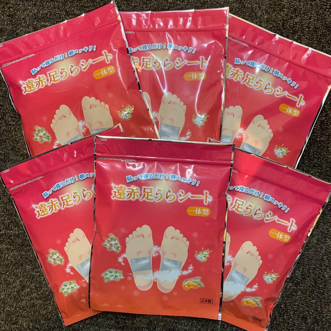 貼って寝るだけ！レミントン 遠赤足うらシート 一体型　日本製　6袋セット
