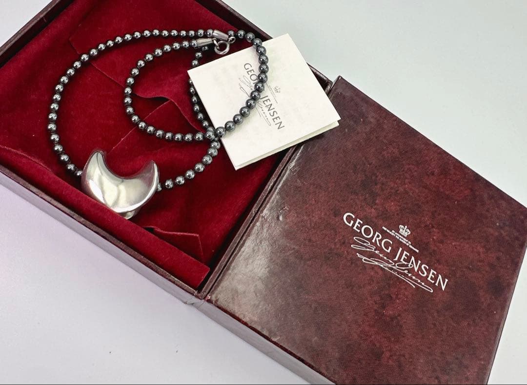 ジョージジェンセン　ネックレス　バード　ヘマタイト　シルバー　925