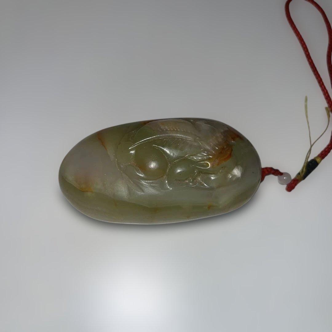 時代 和田玉 唐物 摩羯玉佩 天然玉 彫刻装身具 中国古美術 - メルカリ