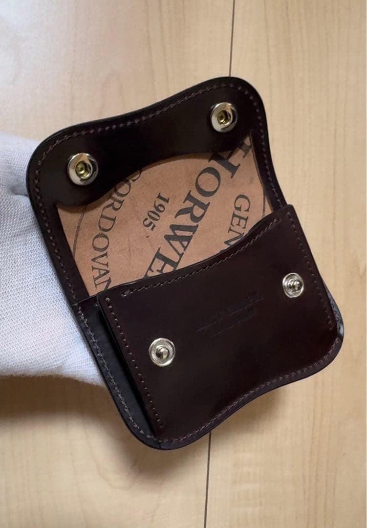 ラストクロップスタング　ダークバーガンディ　スタンプ 未使用 ラストクロップス タング コードバン バーボン ホーウィン