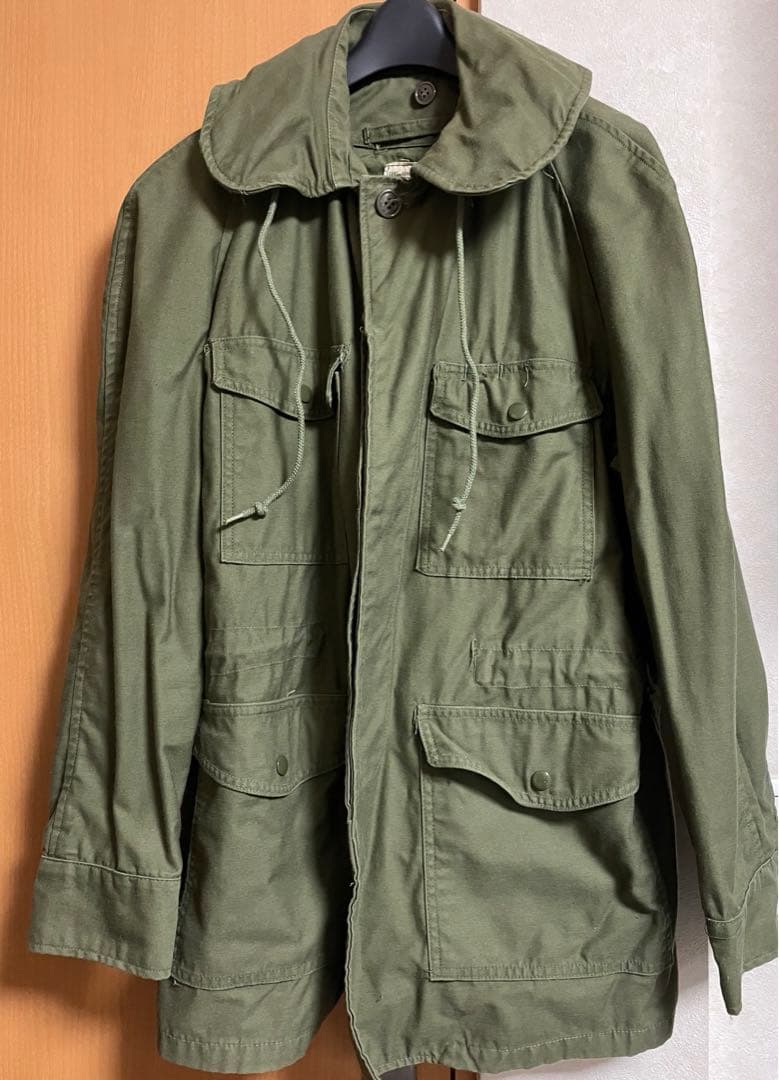 米軍フィールドジャケット　COAT MANS W/R SATEEN OG-107 COAT MANS FIELD W/HOOD NYLON COTTON SATEEN OG 107 M-65 フィールド