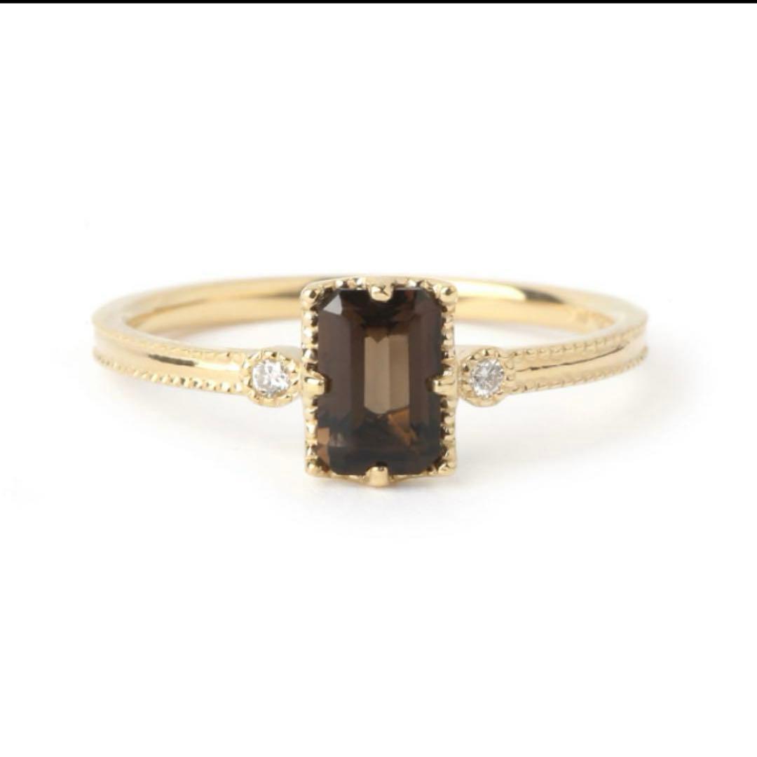 シエナスクエアクォーツローズk10リング廃盤 - メルカリ