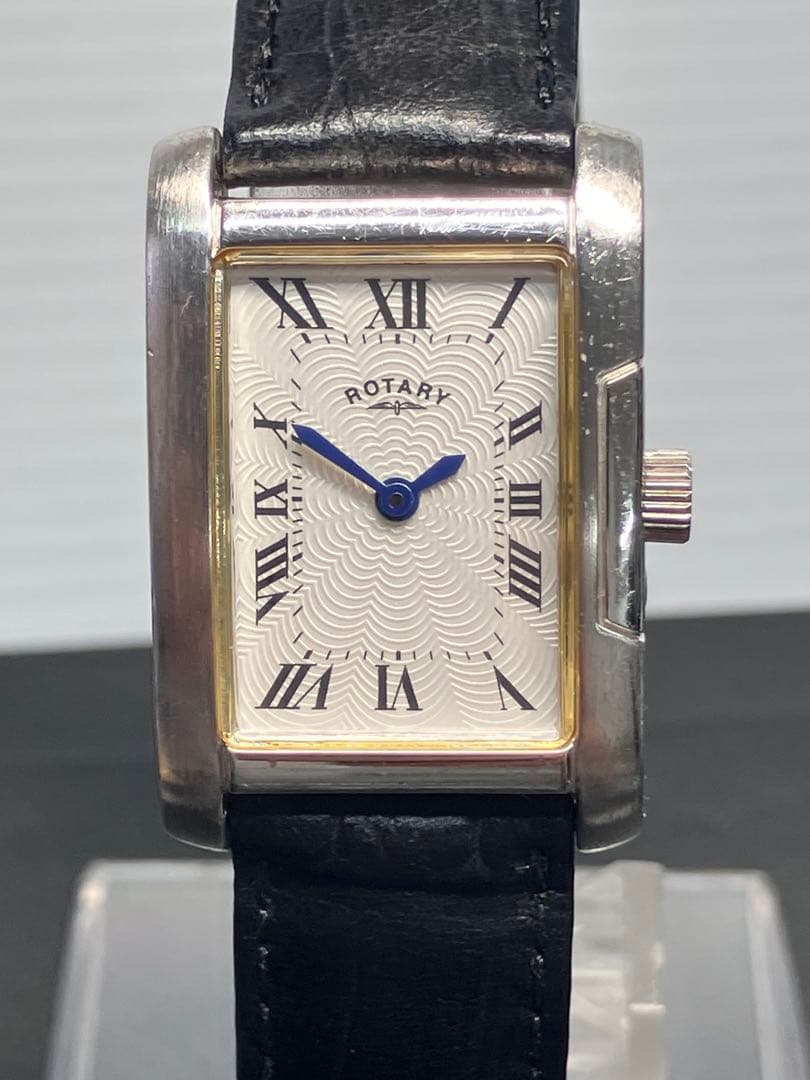 名門英国【ROTARY/ロータリー】クォーツ 10632 ブルー針※新品電池
